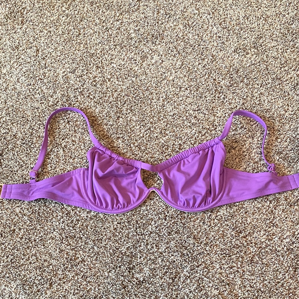 Shade & Shore Lavender Underwire Bikini Top